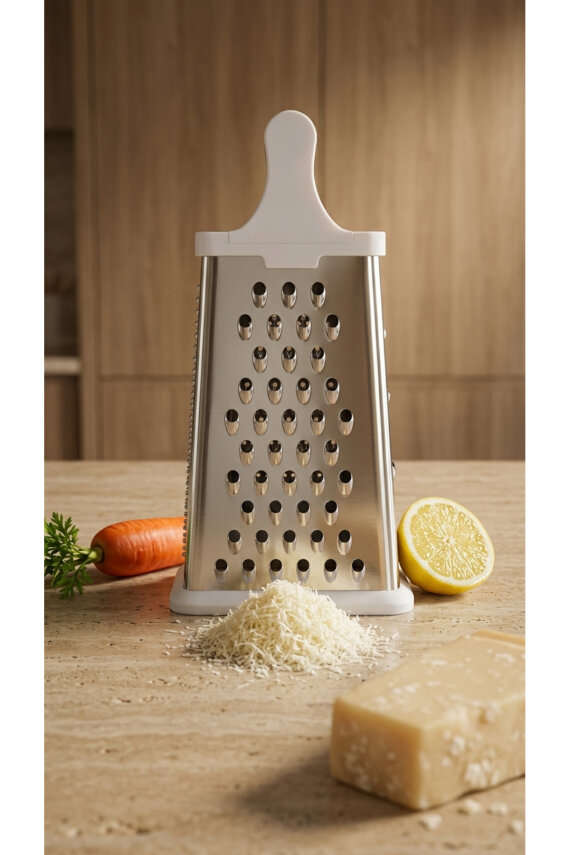 18 cm Paslanmaz Çelik Rende Beyaz CKR4517 - 2