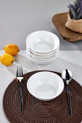 6'lı 14 cm Perla Porselen Kase Seti CKR4220