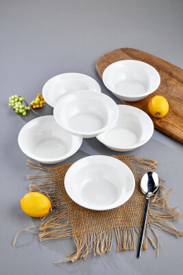 6'lı 15 cm Allegra Porselen Kase Seti CKR4244 - 5