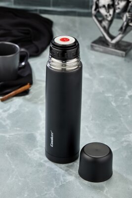Cooker ColorLine 750 ml Paslanmaz Çelik Termos Siyah CKR2022 - 2