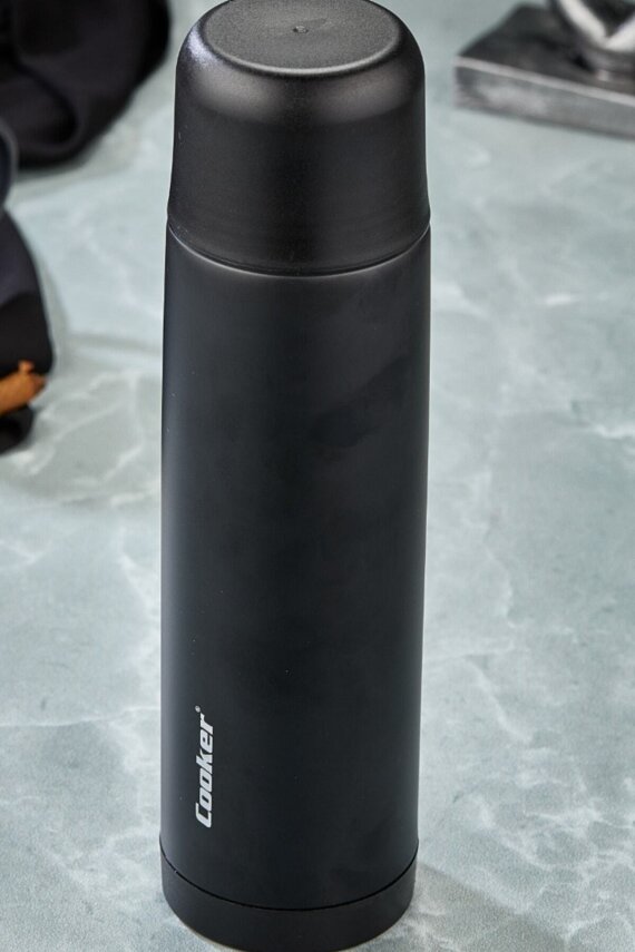 Cooker ColorLine 750 ml Paslanmaz Çelik Termos Siyah CKR2022 - 3