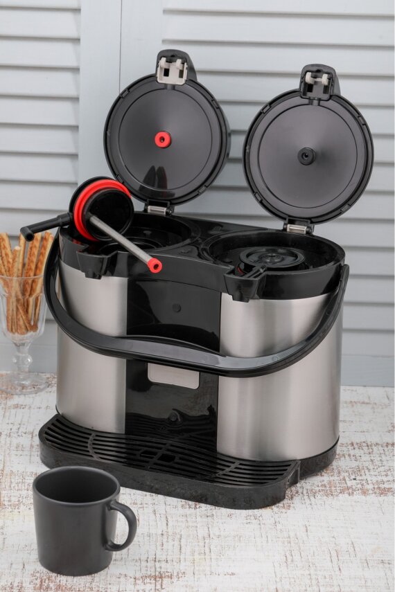Cooker 5 litre Çiftli Pompalı Paslanmaz Çelik Termos CKR2027 - 3