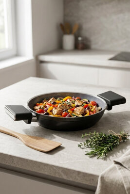 Cooker Cliff 20 cm Seramik Kaplama Sahan Siyah CKR4640