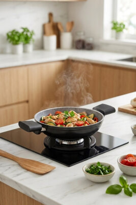 Cooker Cliff 20 cm Seramik Kaplama Sahan Siyah CKR4640 - 2