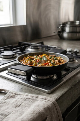 Cooker Cliff 20 cm Seramik Kaplama Sahan Siyah CKR4640 - 3