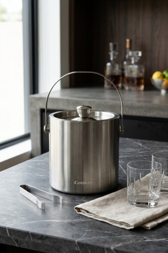Cooker 1.6 Litre Çelik Buz Kovası YK1838 - 2