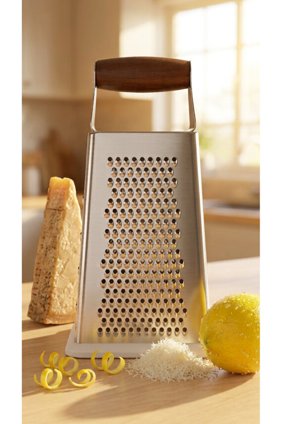 Cooker 18 cm Paslanmaz Çelik Rende Beyaz CKR4509 - 1
