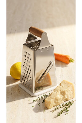 Cooker 18 cm Paslanmaz Çelik Rende Beyaz CKR4509 - 4