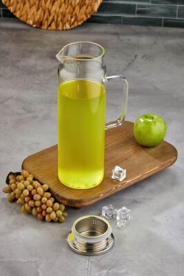 Cooker 1800 ml Gümüş Kapaklı Borosilikat Cam Sürahi CKR3409 - 3
