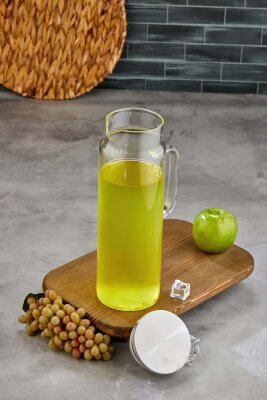Cooker 1800 ml Gümüş Kapaklı Borosilikat Cam Sürahi CKR3409 - 5