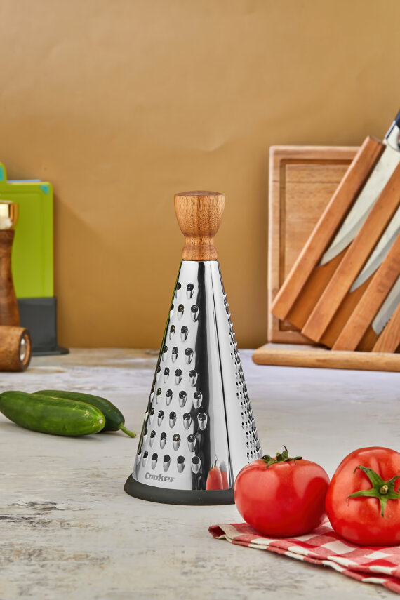 Cooker 20 cm Paslanmaz Çelik Üçgen Rende CKR3630 - 1