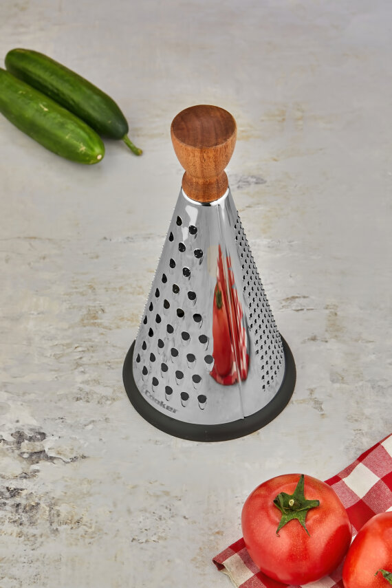 Cooker 20 cm Paslanmaz Çelik Üçgen Rende CKR3630 - 2