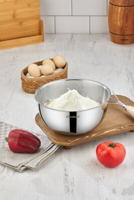 Cooker 24 cm 3,5 L Paslanmaz Çelik Karıştırma Kabı CKR3526 