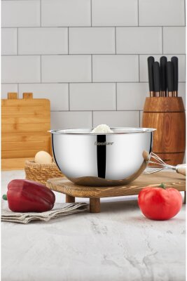 Cooker 24 cm 3,5 L Paslanmaz Çelik Karıştırma Kabı CKR3526  - 2