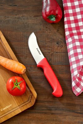 Cooker 24 cm Paslanmaz Çelik Yüzme Bıçağı Kırmızı CKR4595 - 8