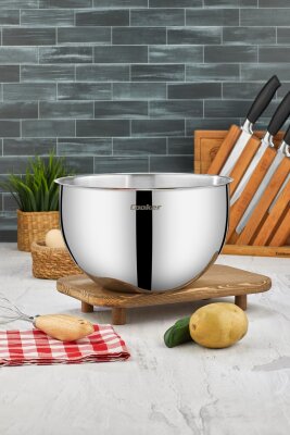 Cooker 26 cm 7 L Paslanmaz Çelik Karıştırma Kabı CKR3527  - 2