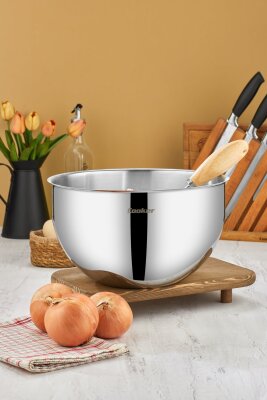 Cooker 28 cm 8 L Paslanmaz Çelik Karıştırma Kabı CKR3528 