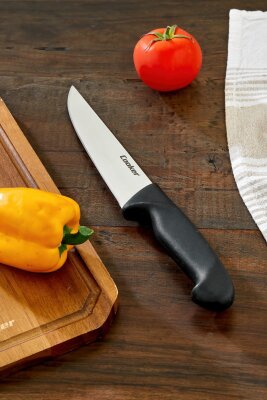 Cooker 29 cm Paslanmaz Çelik Kasap Bıçağı Siyah CKR4598 - 5