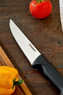 Cooker 29 cm Paslanmaz Çelik Kasap Bıçağı Siyah CKR4598 - 6