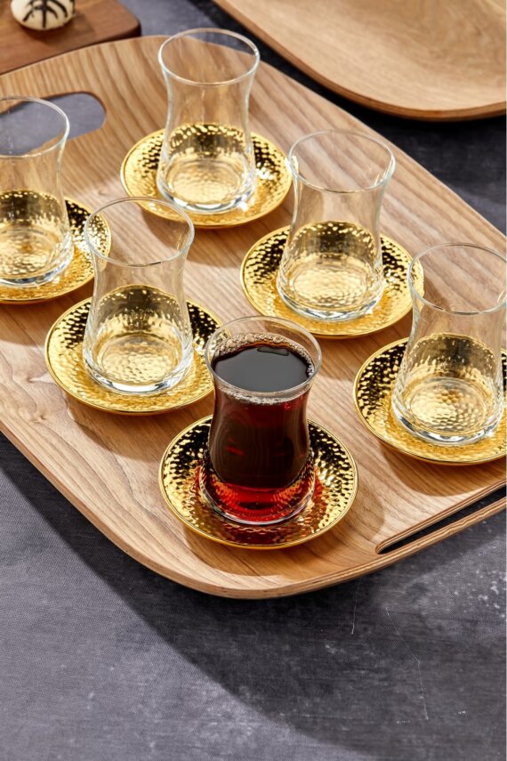 Cooker 2'li Lüks Ahşap Oval Sunum Tepsisi 50x37 cm ve 45x32 cm YK1469 - 3