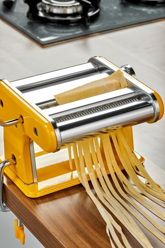 Cooker 3 Fonksiyonlu Hamur Erişte Makarna Kesme Makinesi Sarı CKR3847 - 3