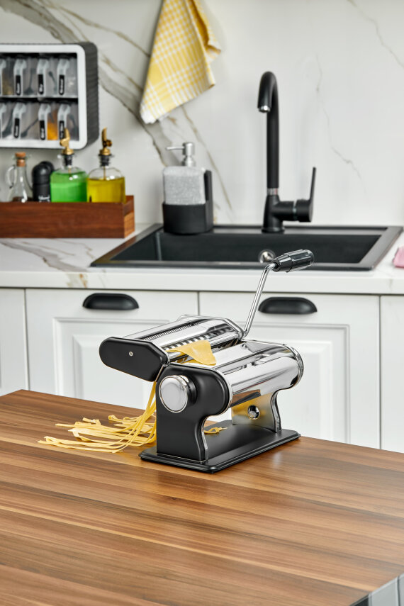 Cooker 3 Fonksiyonlu Hamur Erişte Makarna Kesme Makinesi Siyah CKR3845 - 2