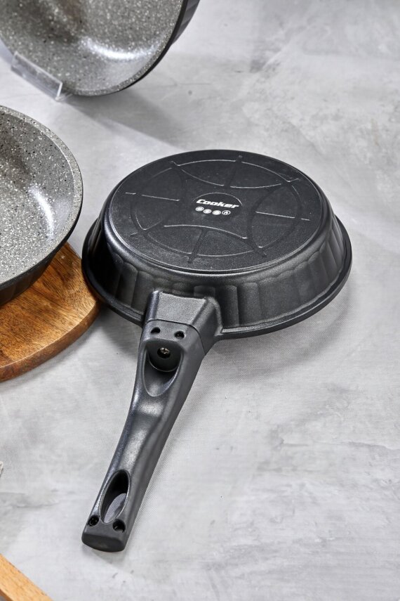 Cooker 3 Parça Granit Döküm Tava Seti 20–24–28 cm CKR3898 - 4