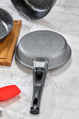 Cooker 3 Parça Granit Döküm Tava Seti 20–24–28 cm CKR3899 - 6