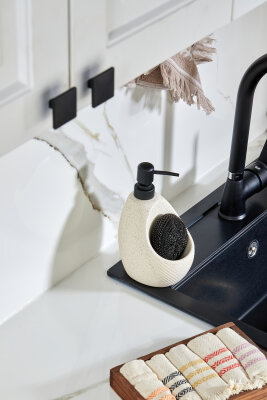 Cooker 650 ml Seramik Süngerlikli Sıvı Sabunluk CKR3559 - 5