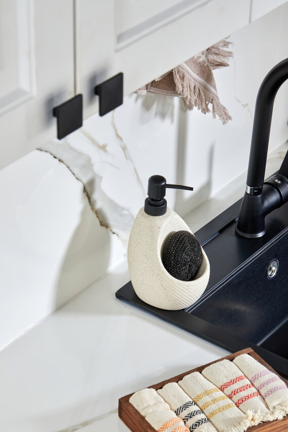 Cooker 650 ml Seramik Süngerlikli Sıvı Sabunluk CKR3559 - 5