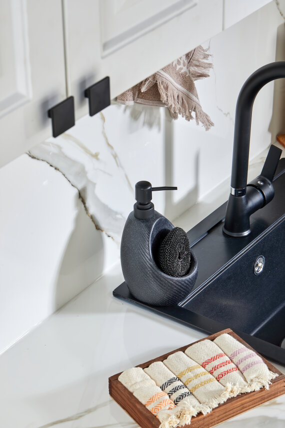 Cooker 650 ml Seramik Süngerlikli Sıvı Sabunluk CKR3559 - 10