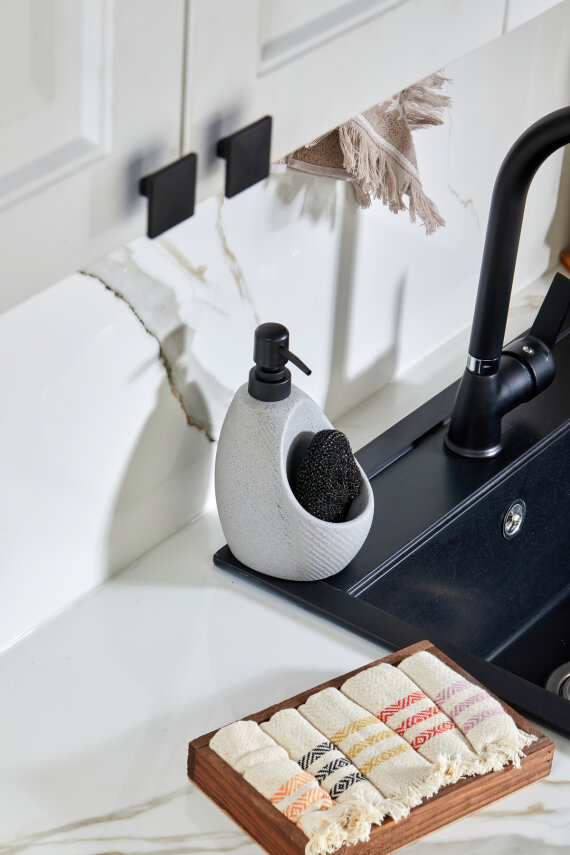 Cooker 650 ml Seramik Süngerlikli Sıvı Sabunluk CKR3559 - 16