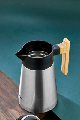 Cooker BambooPour 1.5 Litre Paslanmaz Çelik Bambu Saplı Çelik Termos CKR2090 - 14