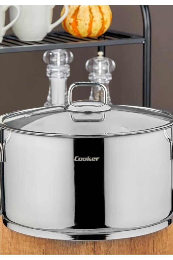 Cooker Bomonti 28 cm İndüksiyon Uyumlu Paslanmaz Çelik Derin Tencere CKR3192 - 2