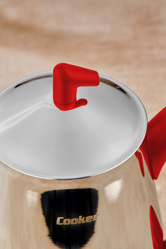Cooker Bumerang Aile Boy Paslanmaz Çelik Çaydanlık Takımı 1,4-2,7 Litre CKR2790 - 11