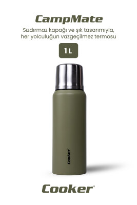 Cooker CampMate 1 Litre Paslanmaz Çelik Termos CKR2081 - 6