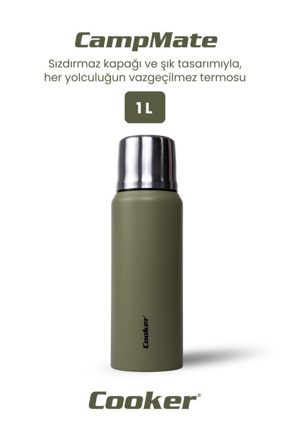 Cooker CampMate 1 Litre Paslanmaz Çelik Termos CKR2081 - 6