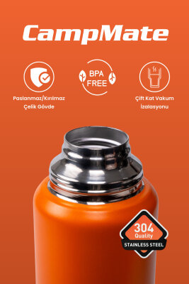 Cooker CampMate 1 Litre Paslanmaz Çelik Termos CKR2081 - 13