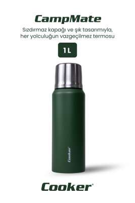 Cooker CampMate 1 Litre Paslanmaz Çelik Termos CKR2081 - 16