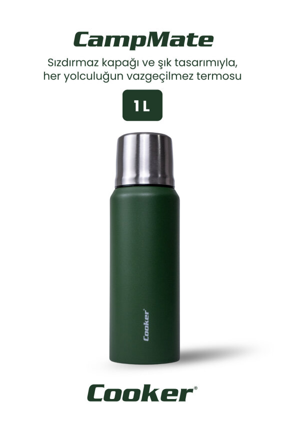 Cooker CampMate 1 Litre Paslanmaz Çelik Termos CKR2081 - 16