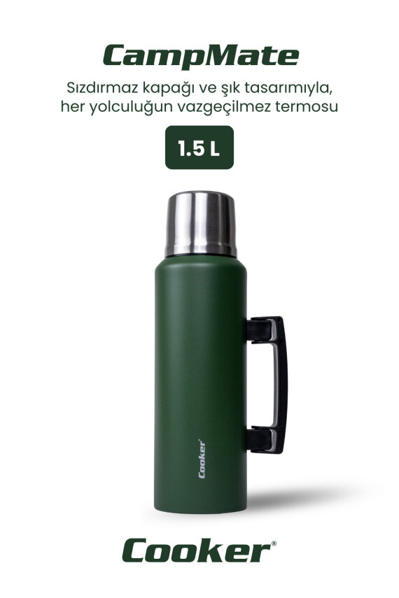 Cooker CampMate 1.5 L Paslanmaz Çelik Termos CKR2085 - 1