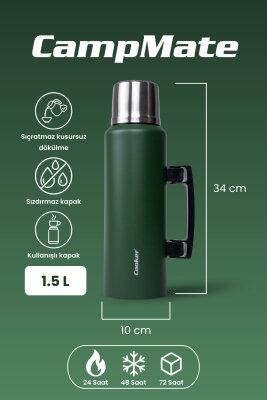 Cooker CampMate 1.5 L Paslanmaz Çelik Termos CKR2085 - 2