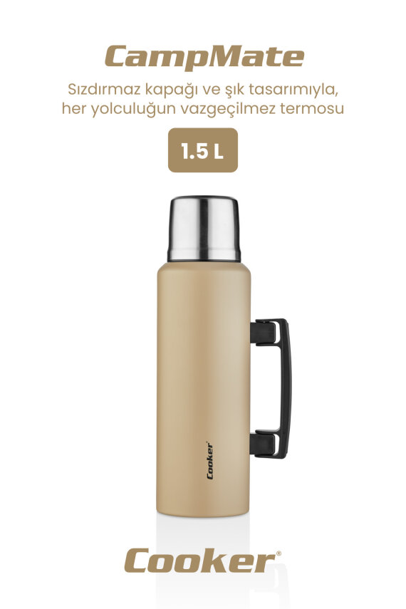Cooker CampMate 1.5 Litre Paslanmaz Çelik Termos CKR2085 - 4