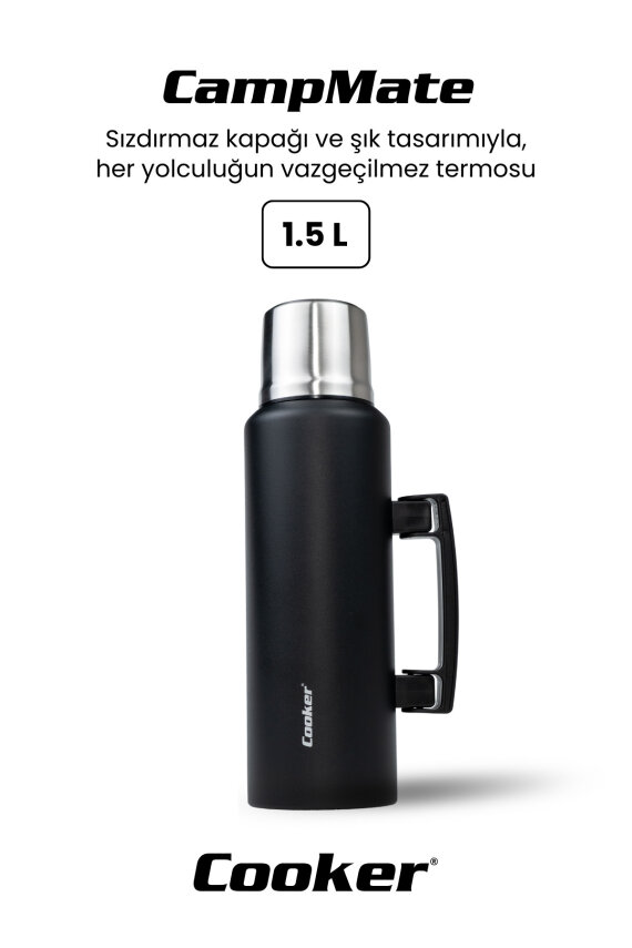 Cooker CampMate 1.5 Litre Paslanmaz Çelik Termos CKR2085 - 7
