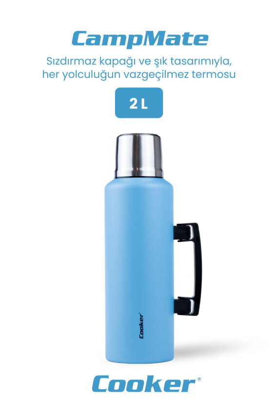 Cooker CampMate 2 Litre Paslanmaz Çelik Termos - 4