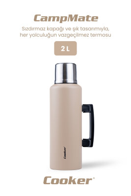 Cooker CampMate 2 Litre Paslanmaz Çelik Termos - 7
