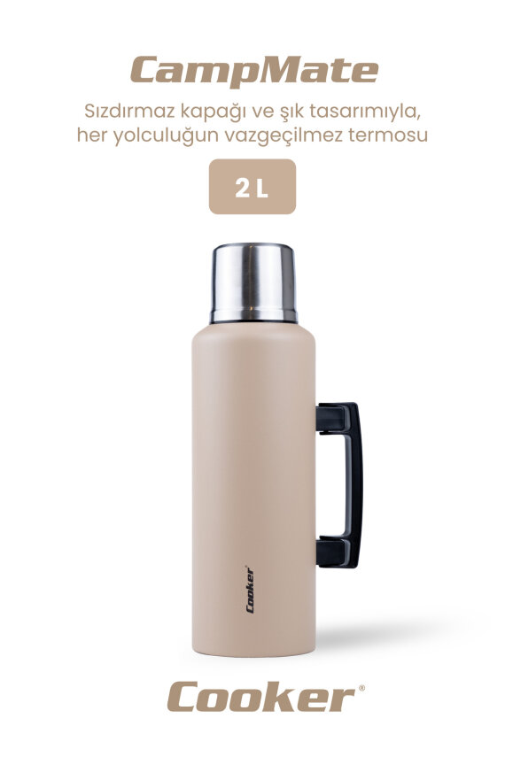 Cooker CampMate 2 Litre Paslanmaz Çelik Termos - 7
