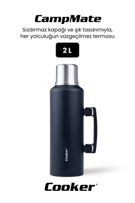 Cooker CampMate 2 Litre Paslanmaz Çelik Termos - 10