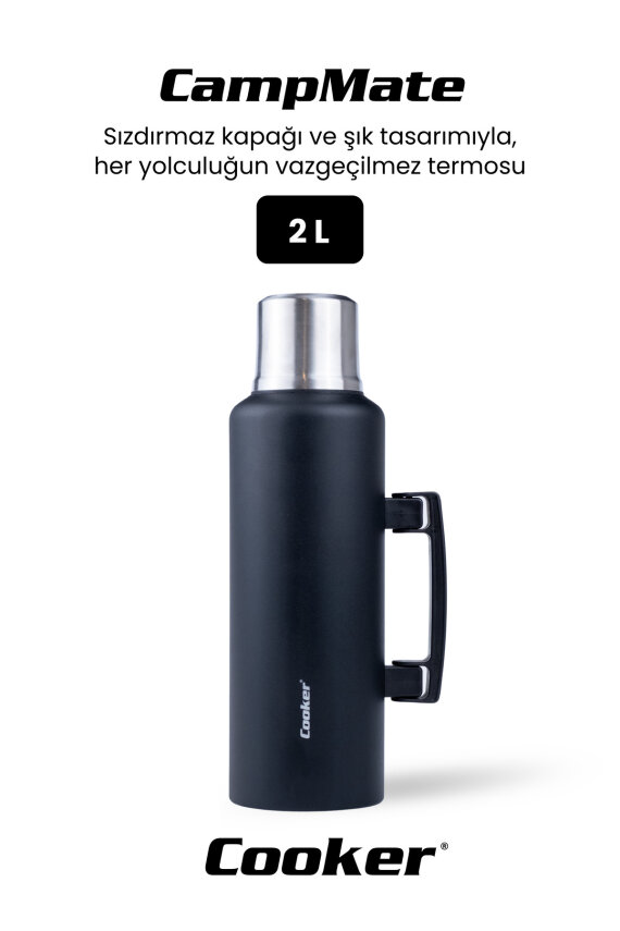 Cooker CampMate 2 Litre Paslanmaz Çelik Termos - 10