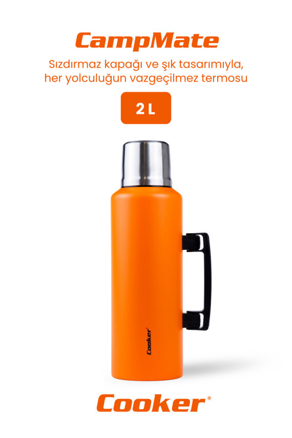 Cooker CampMate 2 Litre Paslanmaz Çelik Termos - 13